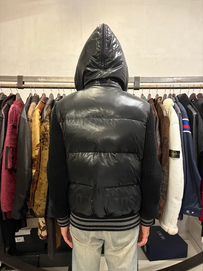 AW2011 Galliano Black Puffer Hooded Jacket - Image 3