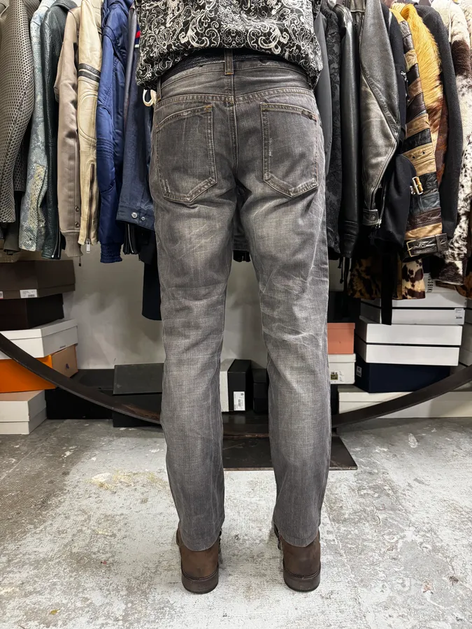 AW2012 Dolce & Gabbana Grey Denim Jeans - Image 3