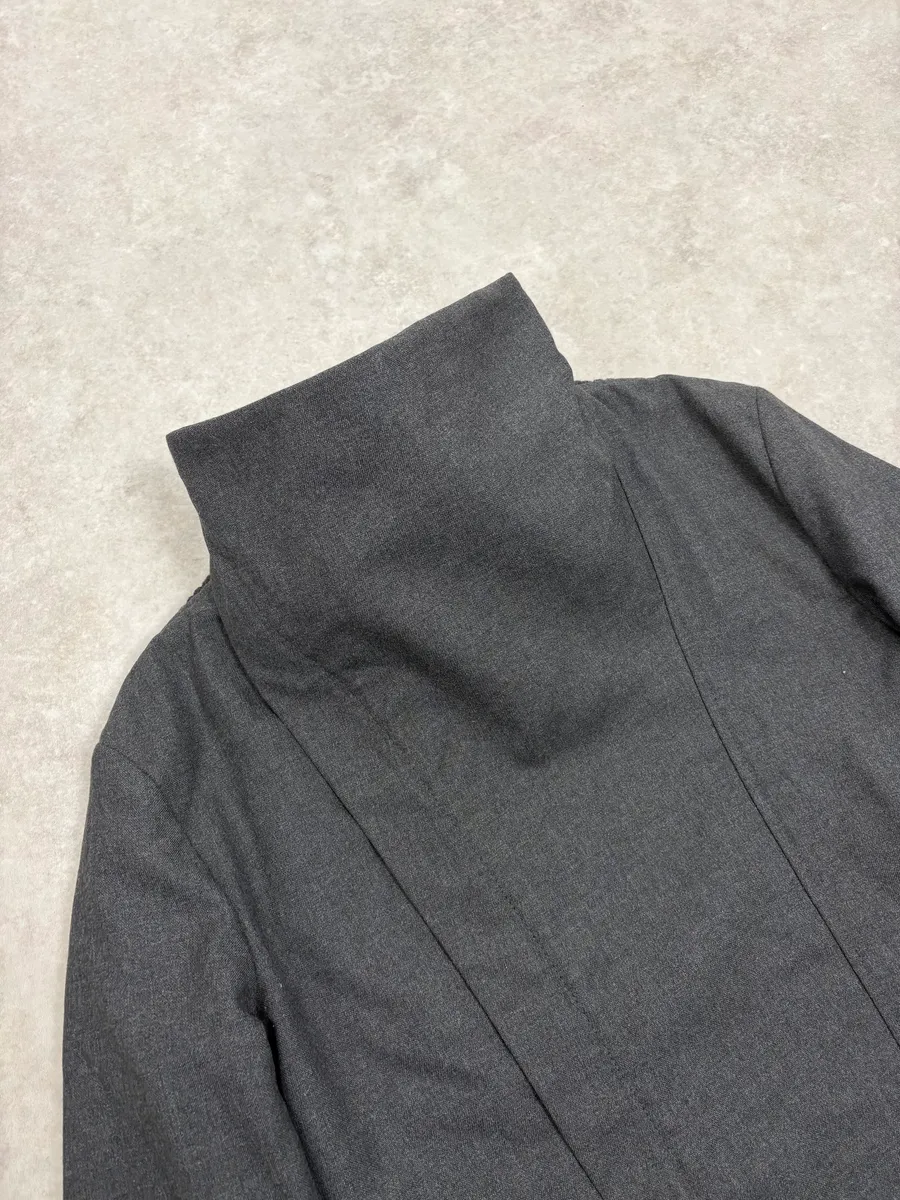 AW2012 Emporio Armani Grey Classy Asymmetrical Jacket - Image 5