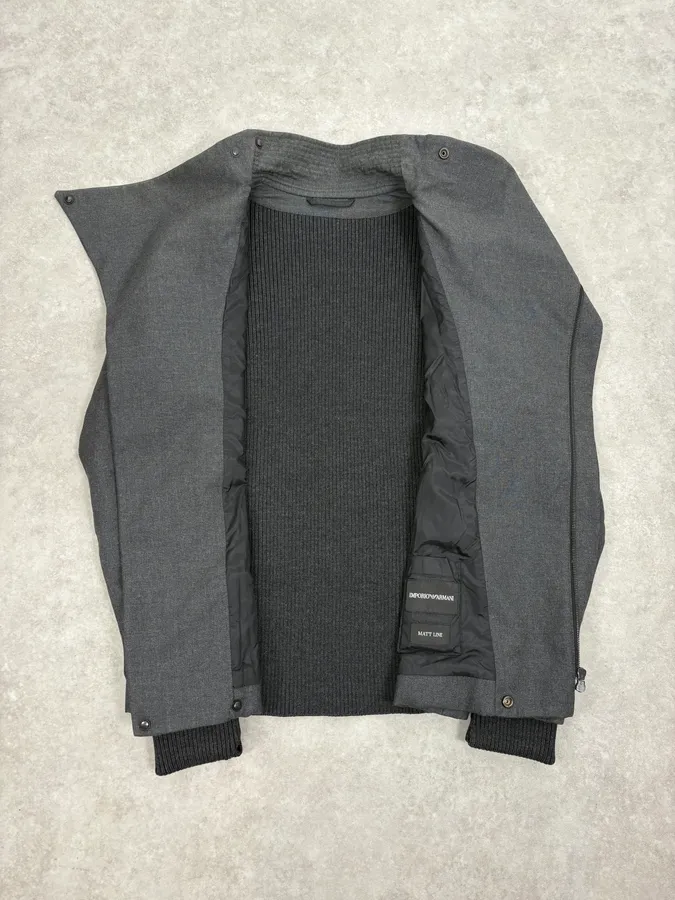 AW2012 Emporio Armani Grey Classy Asymmetrical Jacket - Image 8