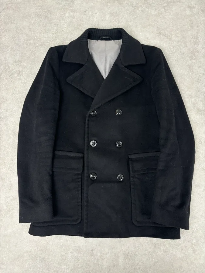 AW2012 Maison Margiela Black Classy Wool Peacoat