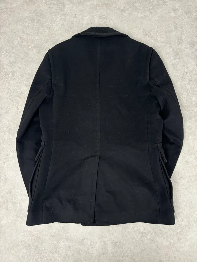 AW2012 Maison Margiela Black Classy Wool Peacoat - Image 5