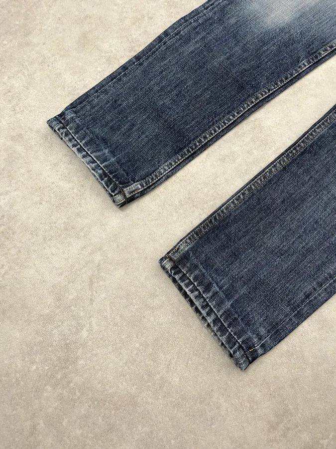 AW2012 Maison Margiela Blue Signature Slim Denim Jeans - Image 7