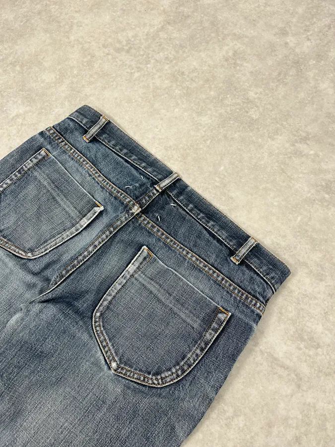 AW2012 Maison Margiela Blue Signature Slim Denim Jeans - Image 9