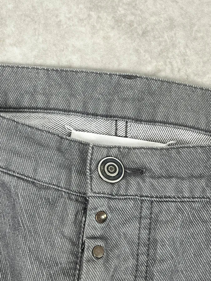AW2012 Maison Margiela Grey Signature Slim Denim Jeans - Image 8