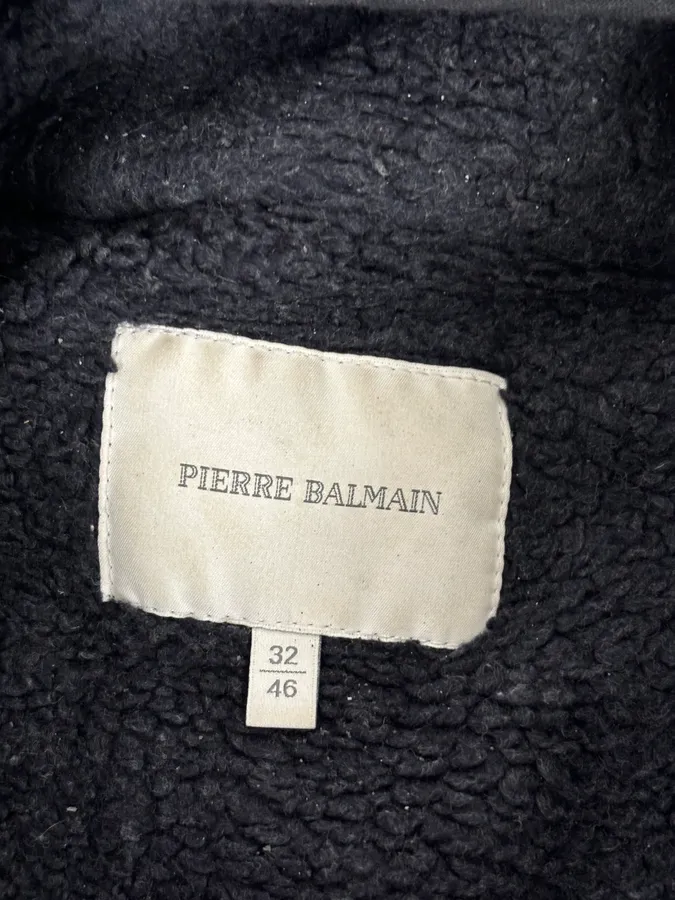 AW2012 Pierre Balmain Grey Eroded Avant-Garde Brut Long Parka Jacket - Image 14