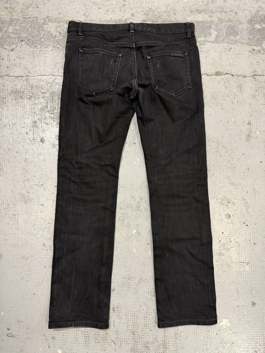 AW2012 Prada Black Slim Denim Jeans - Image 2