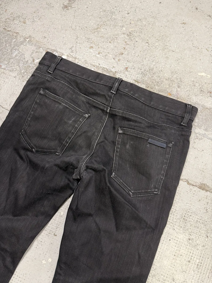 AW2012 Prada Black Slim Denim Jeans - Image 4
