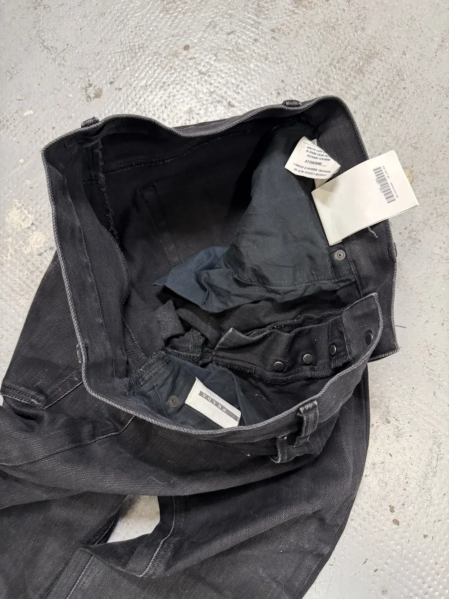 AW2012 Prada Black Slim Denim Jeans - Image 7