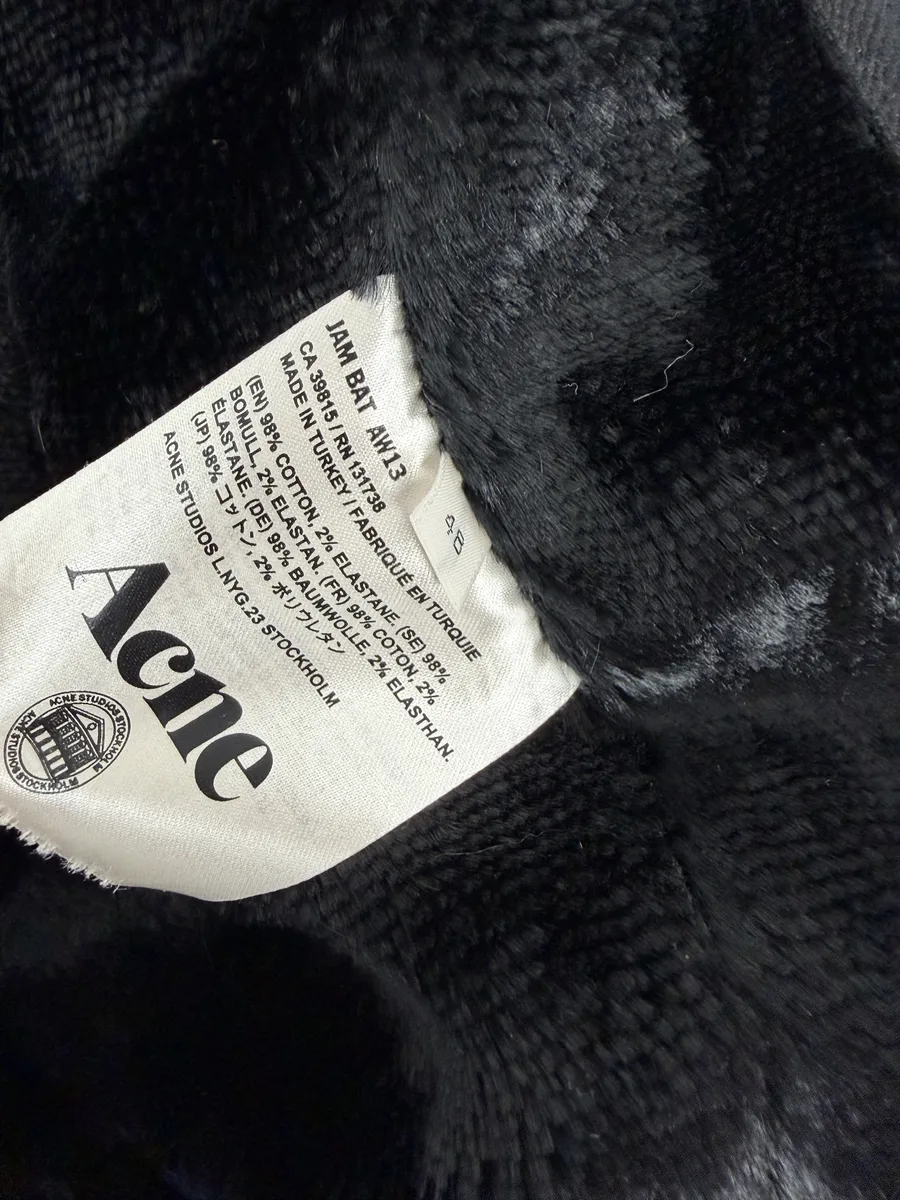 AW2013 Acne Studios Black Jam Bat Denim Trucker Jacket - Image 7