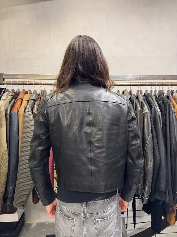 AW2013 Acne Studios Padded Multi Zips Biker Calf Leather Jacket - Image 3