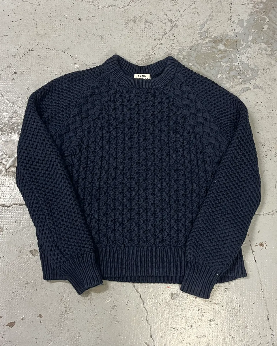 AW2013 Acne Studios Ruth Air Navy Wool Sweater
