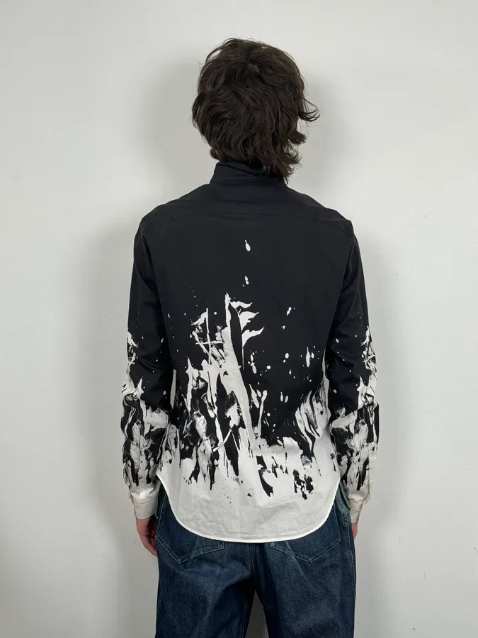 AW2013 Alexander McQueen Black & White Contemporary Shirt - Image 3