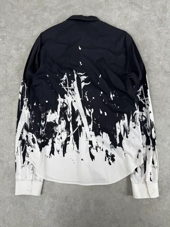 AW2013 Alexander McQueen Black & White Contemporary Shirt - Image 4