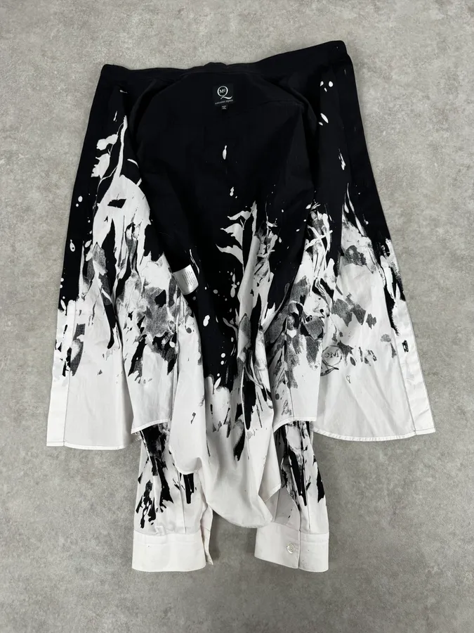 AW2013 Alexander McQueen Black & White Contemporary Shirt - Image 7