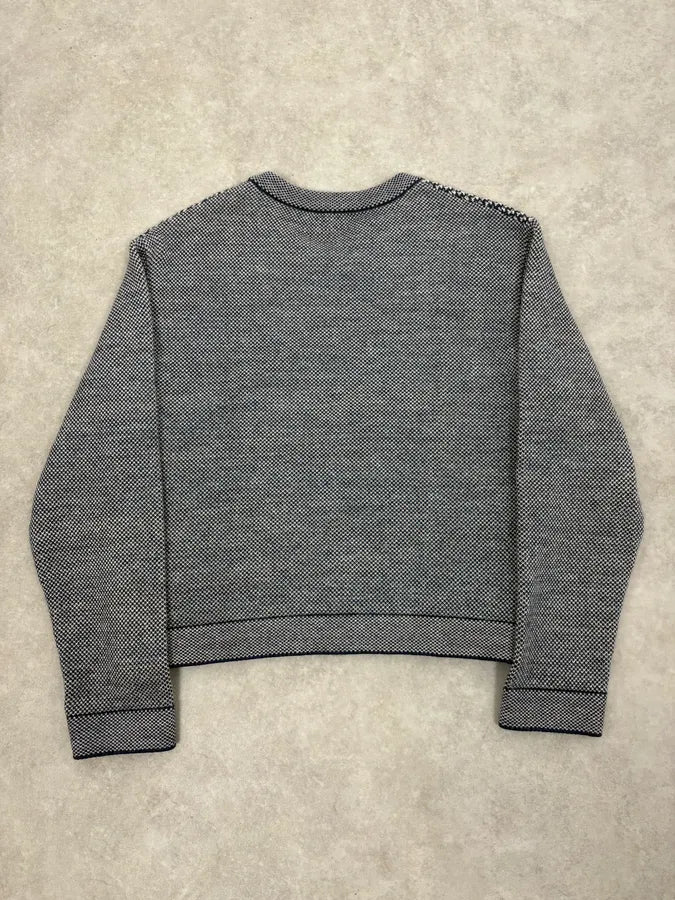 AW2013 Balenciaga Grey & Navy Sweater - Image 6