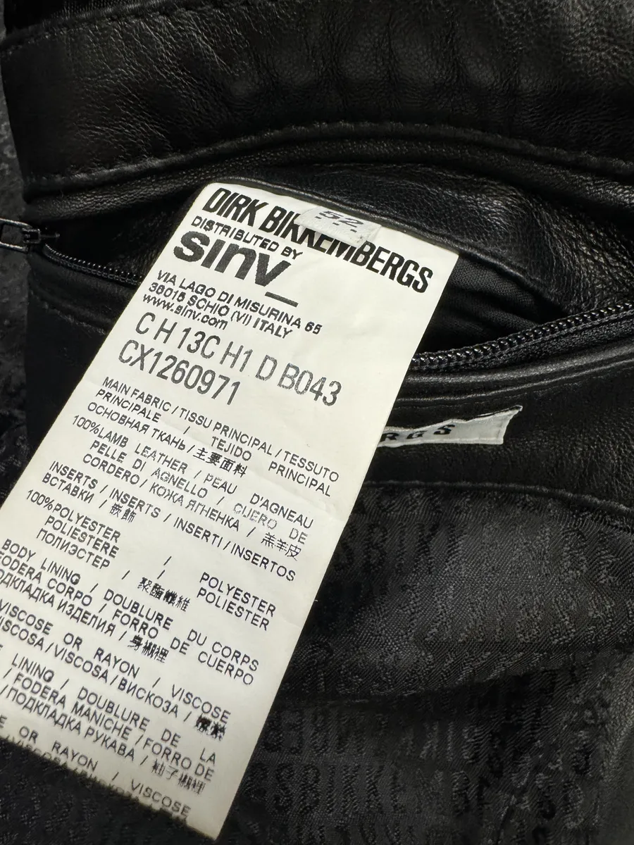 AW2013 Dirk Bikkembergs Black Contemporary Biker Leather Jacket - Image 8