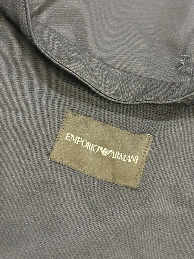 AW2013 Emporio Armani Navy Wool Layered Blazer Jacket - Image 10