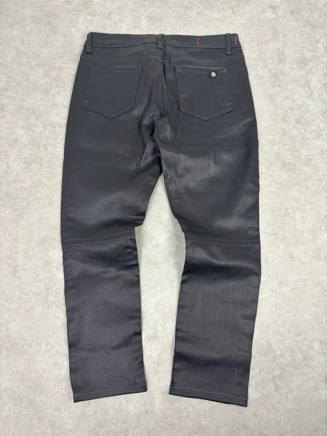 AW2013 Marithé + François Girbaud Black Waxed Effect Slim Denim Jeans - Image 6