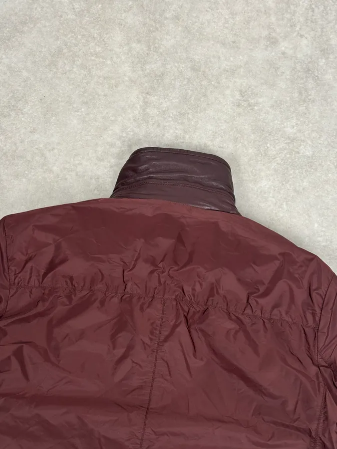 AW2013 Prada Burgundy Leather Reversible Premium Jacket - Image 13