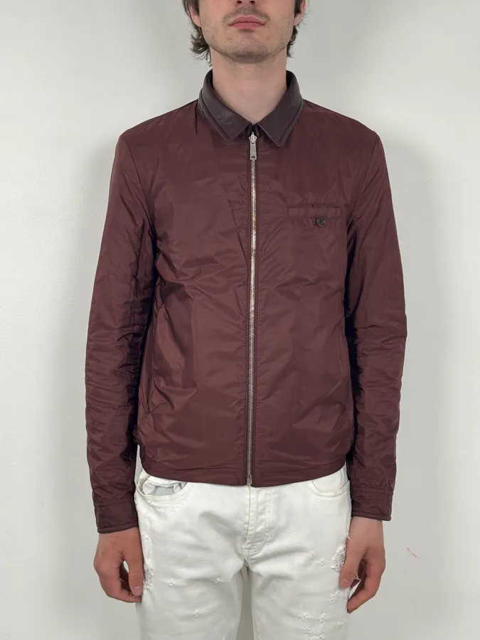 AW2013 Prada Burgundy Leather Reversible Premium Jacket - Image 5