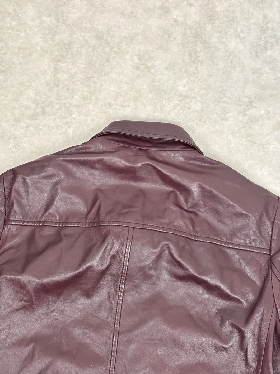 AW2013 Prada Burgundy Leather Reversible Premium Jacket - Image 9