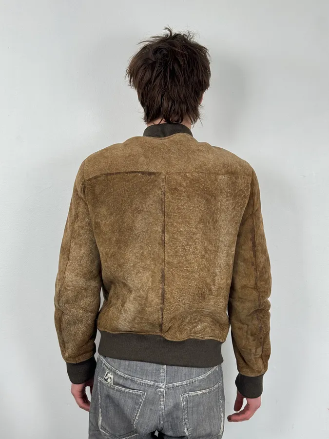 AW2014 Acne Studios Brown Shearling Leather Jacket - Image 3