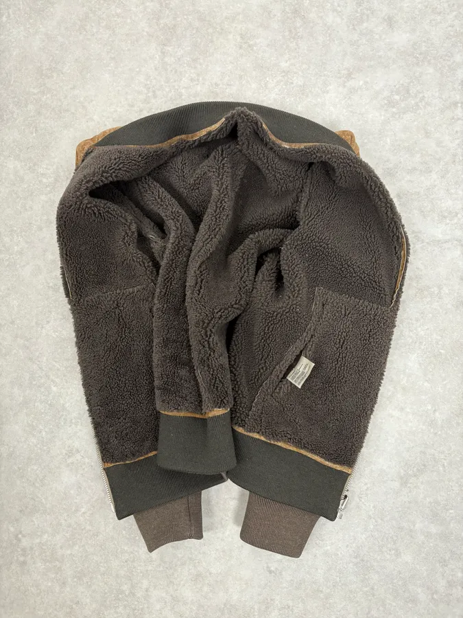 AW2014 Acne Studios Brown Shearling Leather Jacket - Image 9