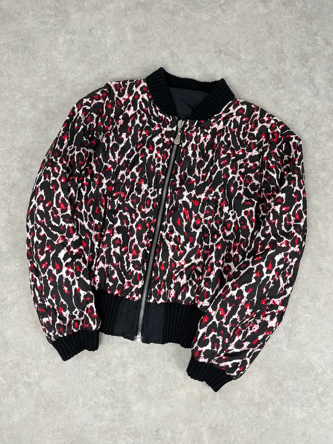 AW2014 Alexander McQueen Camo Leopard Reversible Bomber Jacket - Image 9