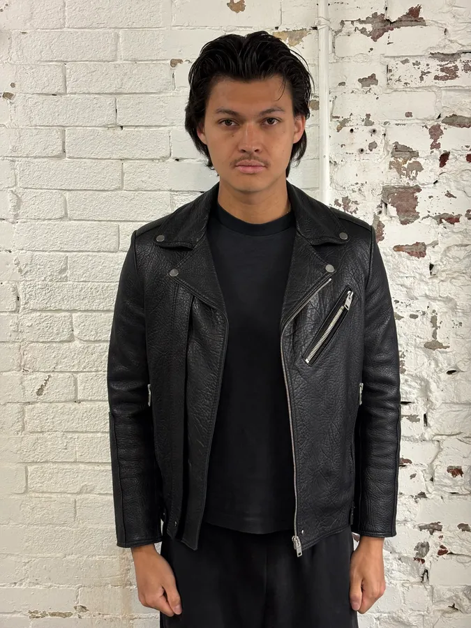 AW2014 Balenciaga Black Leather Perfecto Jacket - Image 2