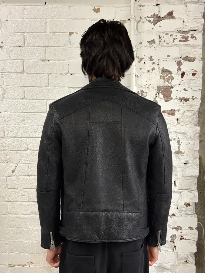 AW2014 Balenciaga Black Leather Perfecto Jacket - Image 3