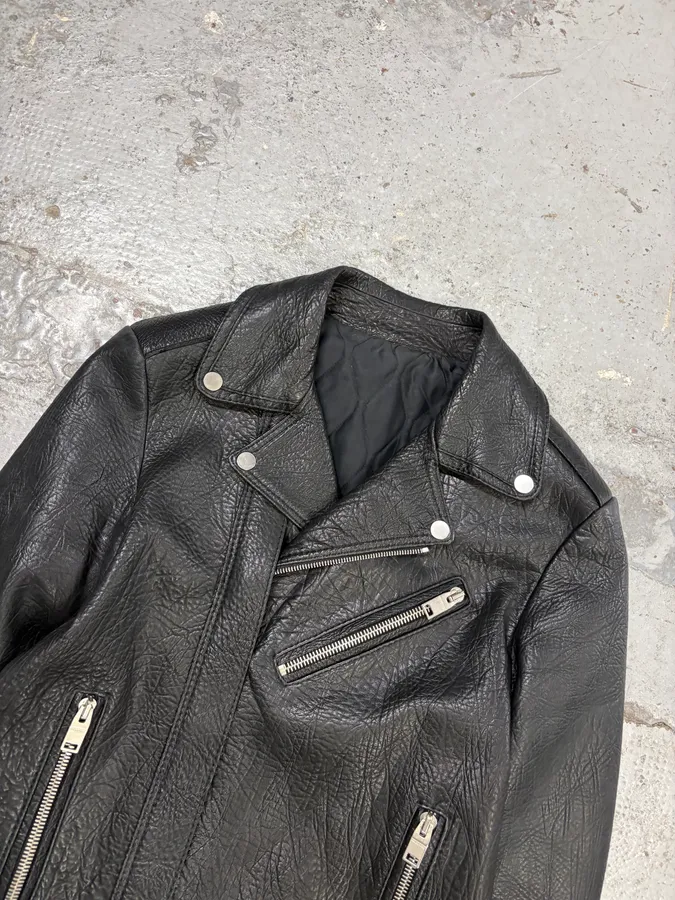 AW2014 Balenciaga Black Leather Perfecto Jacket - Image 4