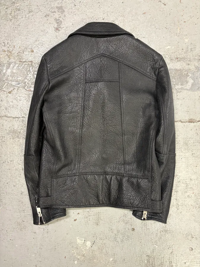 AW2014 Balenciaga Black Leather Perfecto Jacket - Image 6