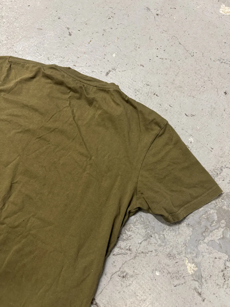 AW2014 Balmain Olive Green Eagle Dynastic T-Shirt - Image 5