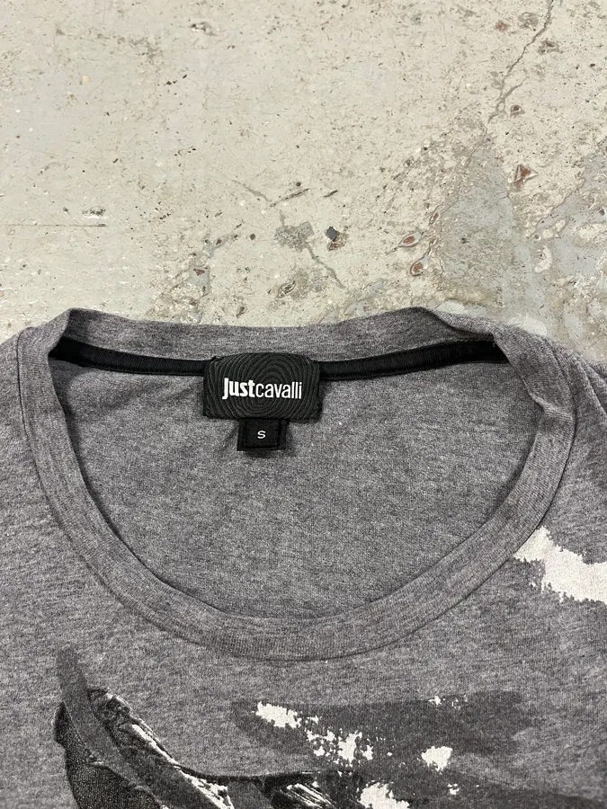AW2014 Cavalli Grey Eagle Rock Guitar Tee-Shirt - Image 6
