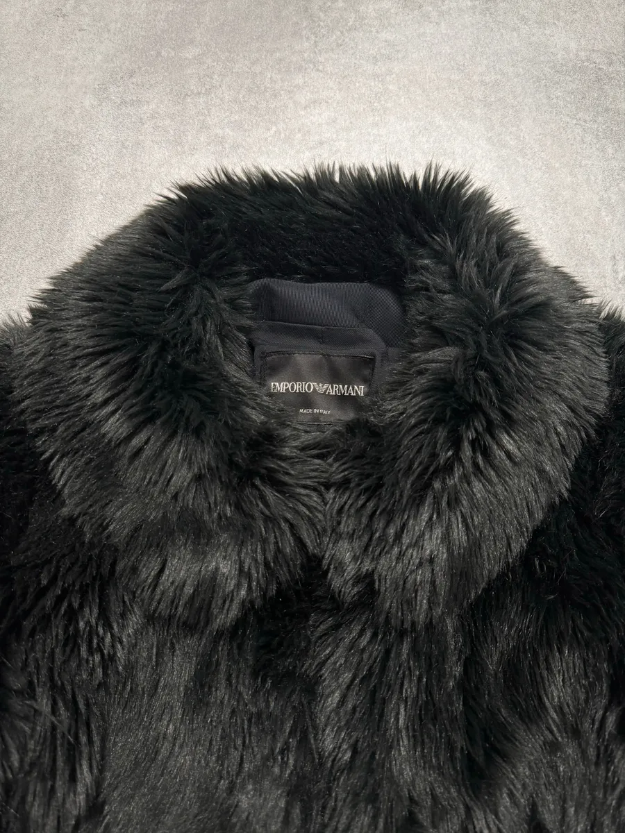 AW2014 Emporio Armani Faux Fur Puffy Jacket - Image 3