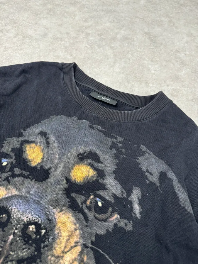 AW2014 Givenchy Black Rottweiler Dog Crewneck Sweater by Riccardo Tisci - Image 5