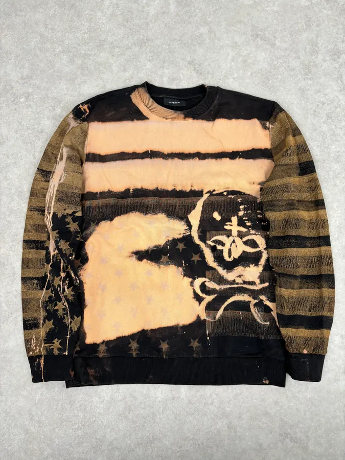AW2014 Givenchy Contemporary Distressed Skull Sweater by Riccardo Tisci