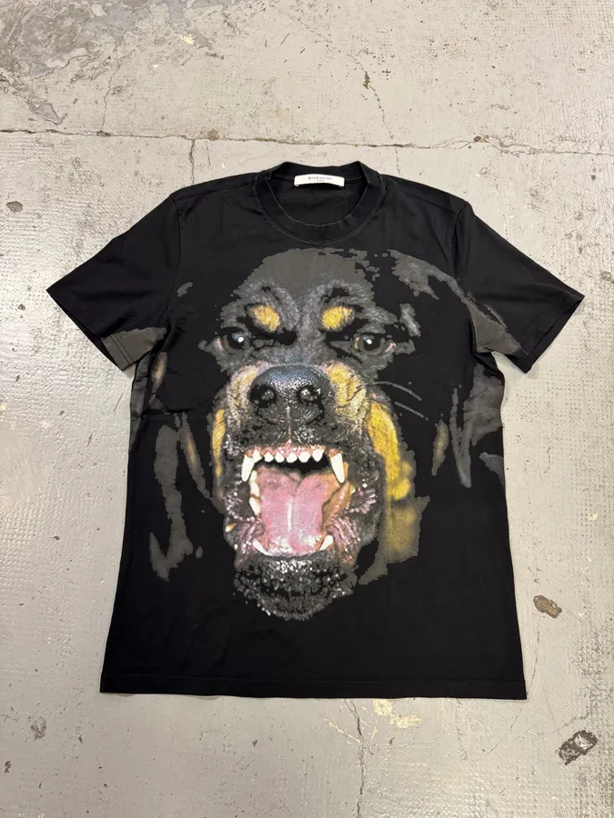 AW2014 Givenchy Rottweiler Black T-Shirt by Riccardo Tisci