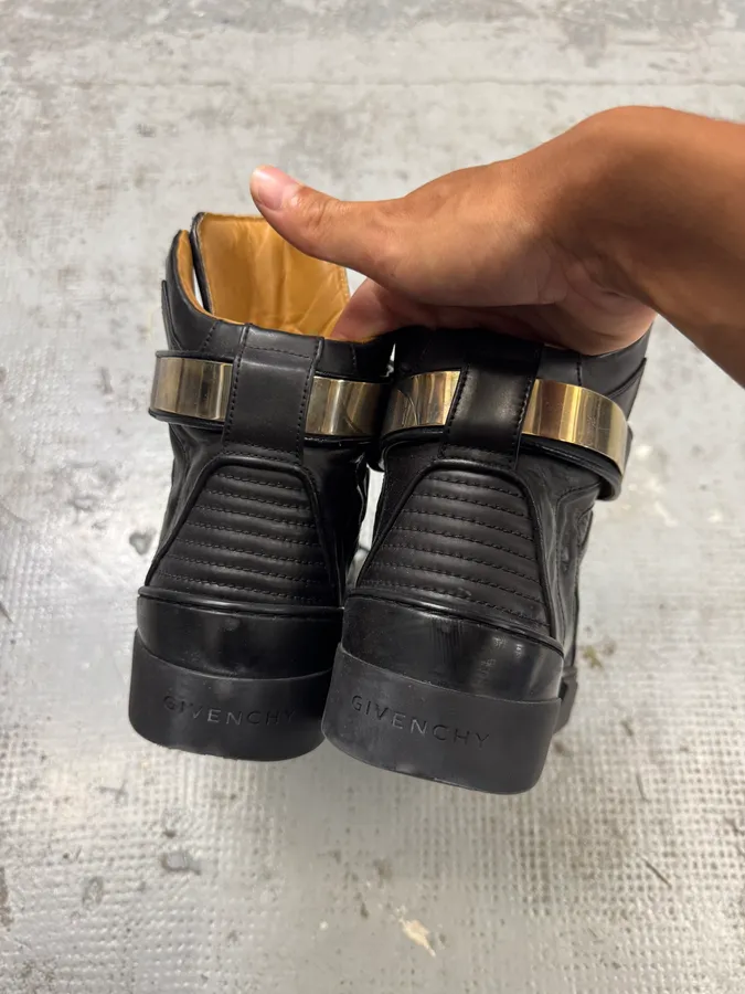 AW2014 Givenchy Tyson Black High Leather Sneakers by Riccardo Tisci - Image 5