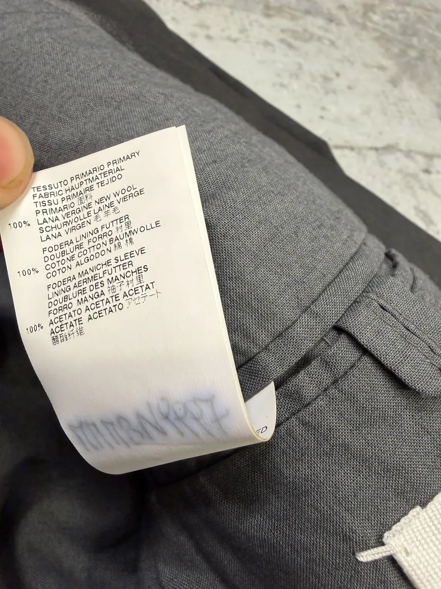 AW2014 Maison Margiela Black Waxed Wool Obscure Blazer Jacket - Image 8