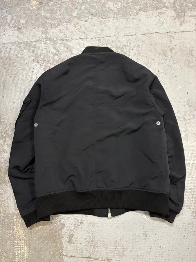 AW2014 Our Legacy Black Shimmer Nylon Bomber Jacket - Image 6
