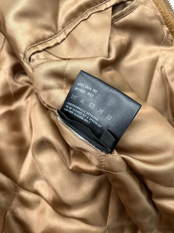 AW2014 Prada Camel Premium Leather Jacket - Image 12