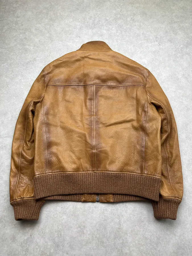 AW2014 Prada Camel Premium Leather Jacket - Image 7