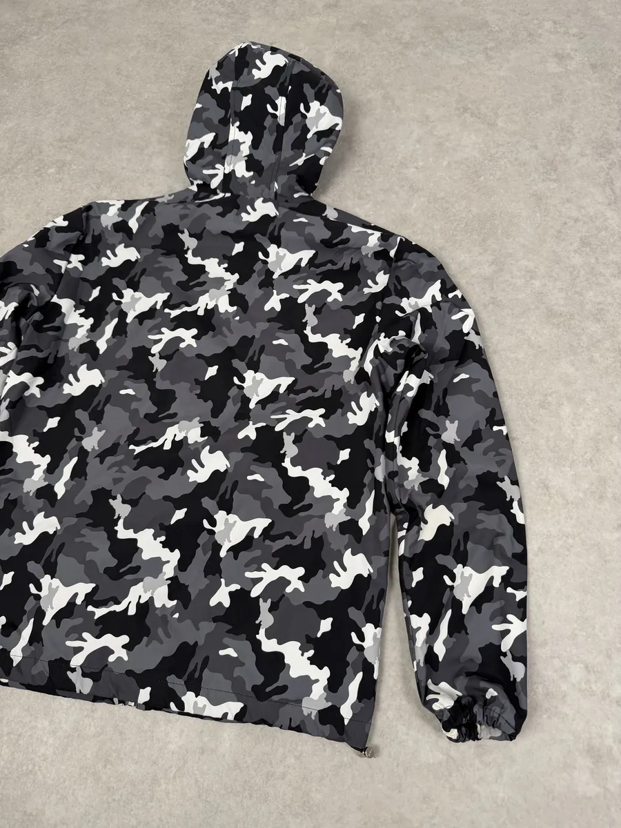 AW2014 Prada Camo Black & White Windbreaker Jacket - Image 12