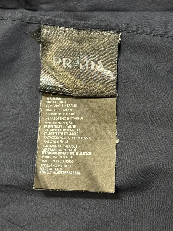 AW2014 Prada Navy Minimalist Shirt - Image 7