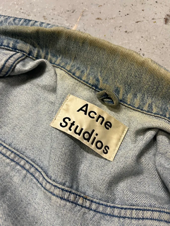 AW2015 Acne Studios Blue Faded Denim Jacket - Image 10