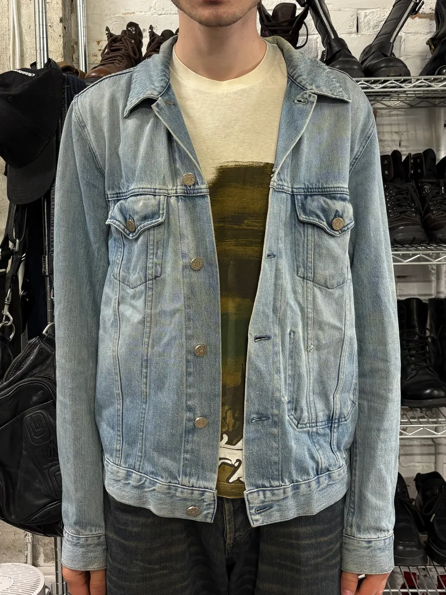 AW2015 Acne Studios Blue Faded Denim Jacket - Image 3