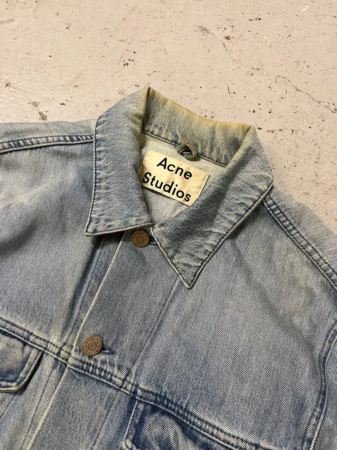 AW2015 Acne Studios Blue Faded Denim Jacket - Image 6