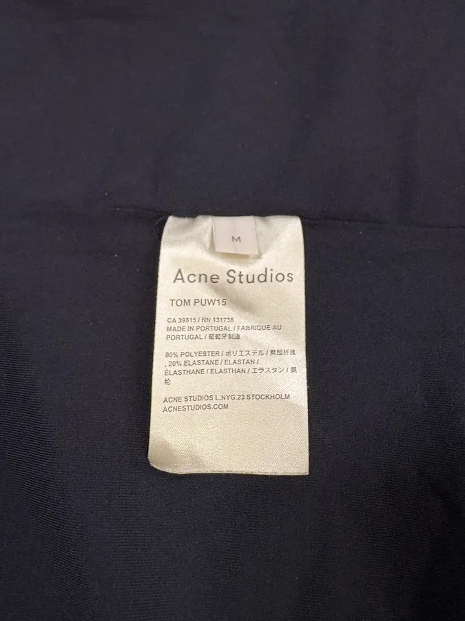 AW2015 Acne Studios Light Black Bomber Jacket - Image 10